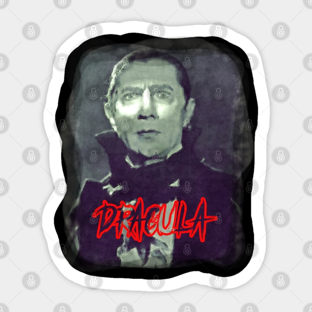 Dracula Sticker by Wonderstuff